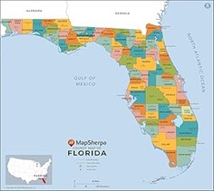Florida land map